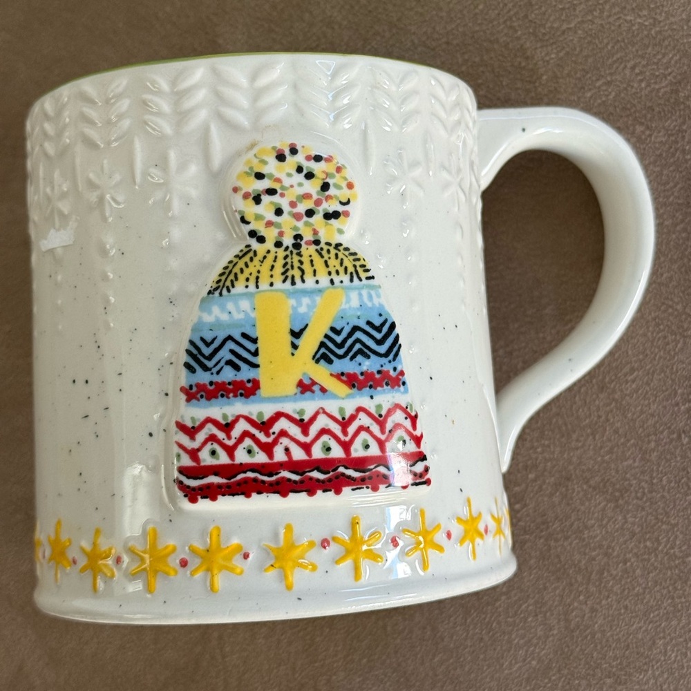 ANTHROPOLOGIE Monogram “K” Mug